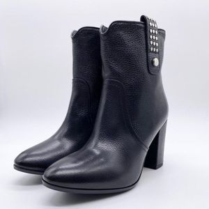 NWOT with box Napoleoni Leather Block Heel Boot